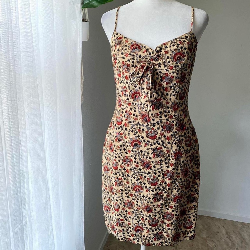 Vintage Shelli Segal floral dress